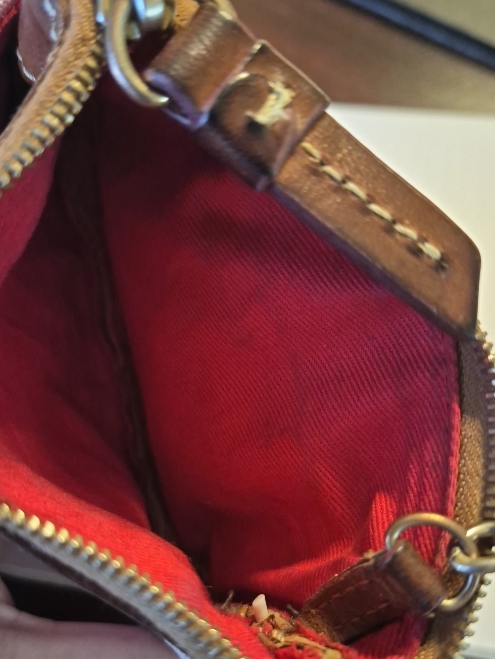 Dooney & Bourke Leather & Canvas Pouch/Wallet - Picture 8 of 13